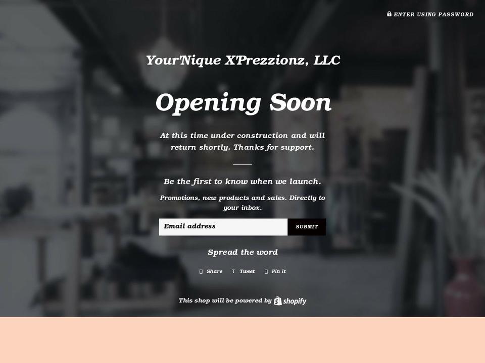 your-niquexprezzionz.com shopify website screenshot