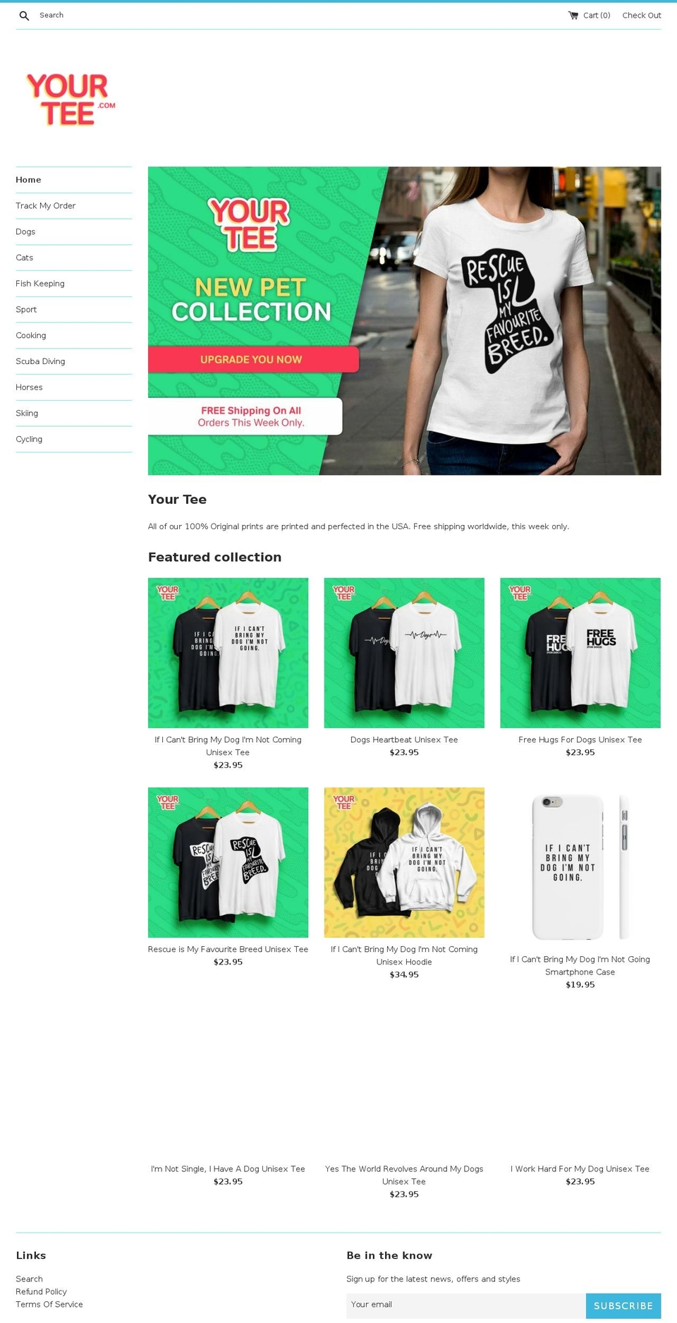 your-tee.com — Shopify storefront screenshot