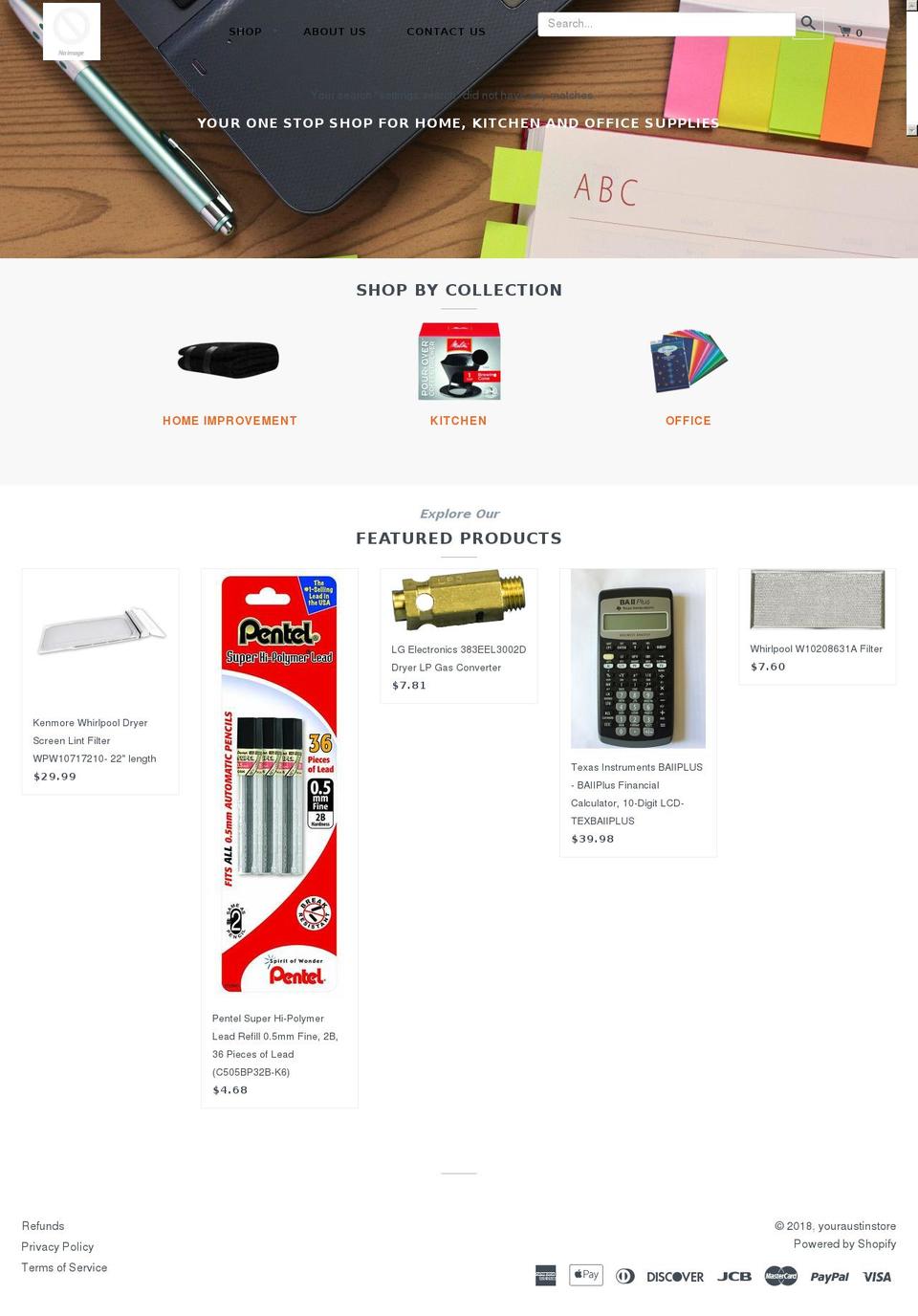 youraustinstore.com shopify website screenshot