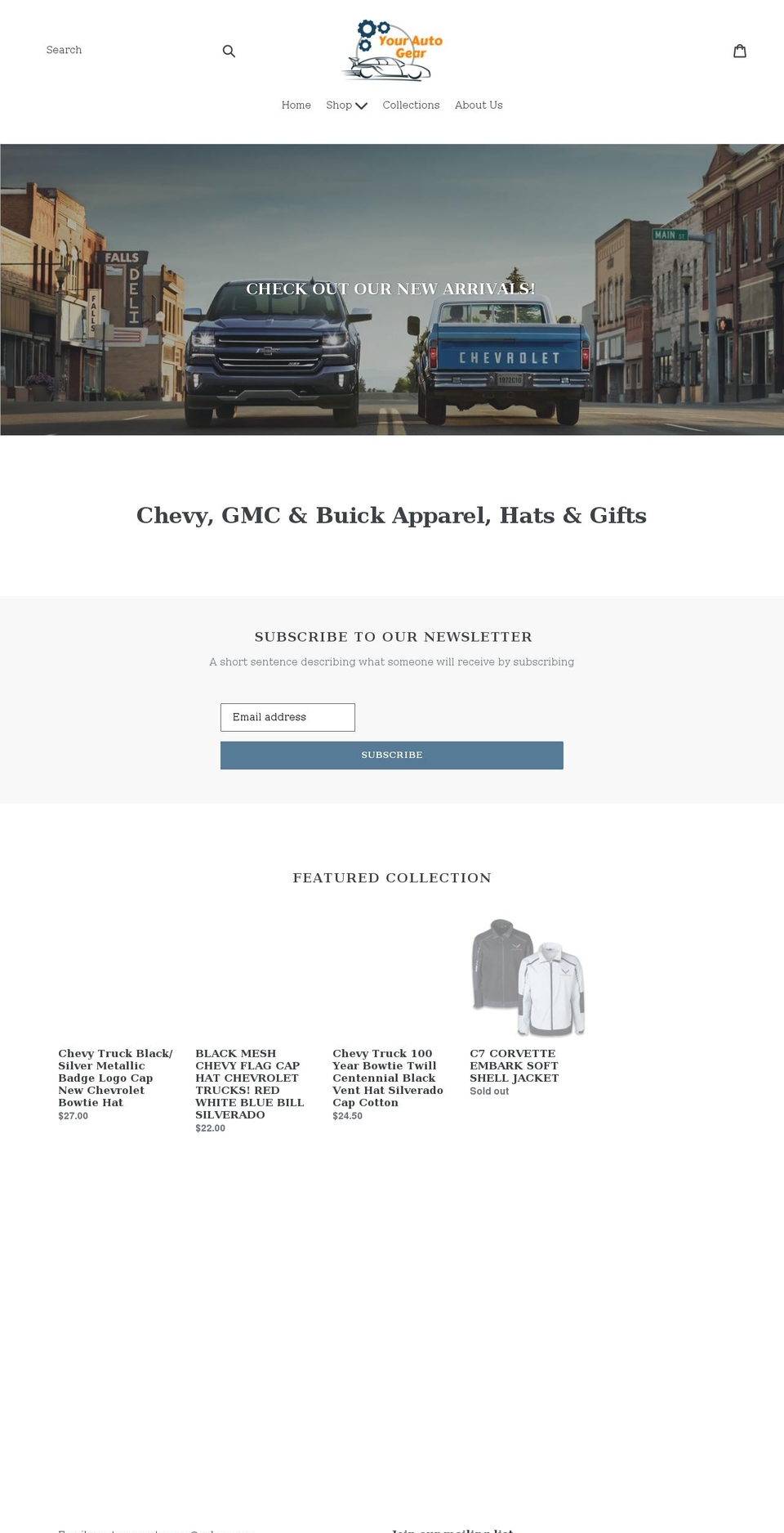 yourautogear.com shopify website screenshot
