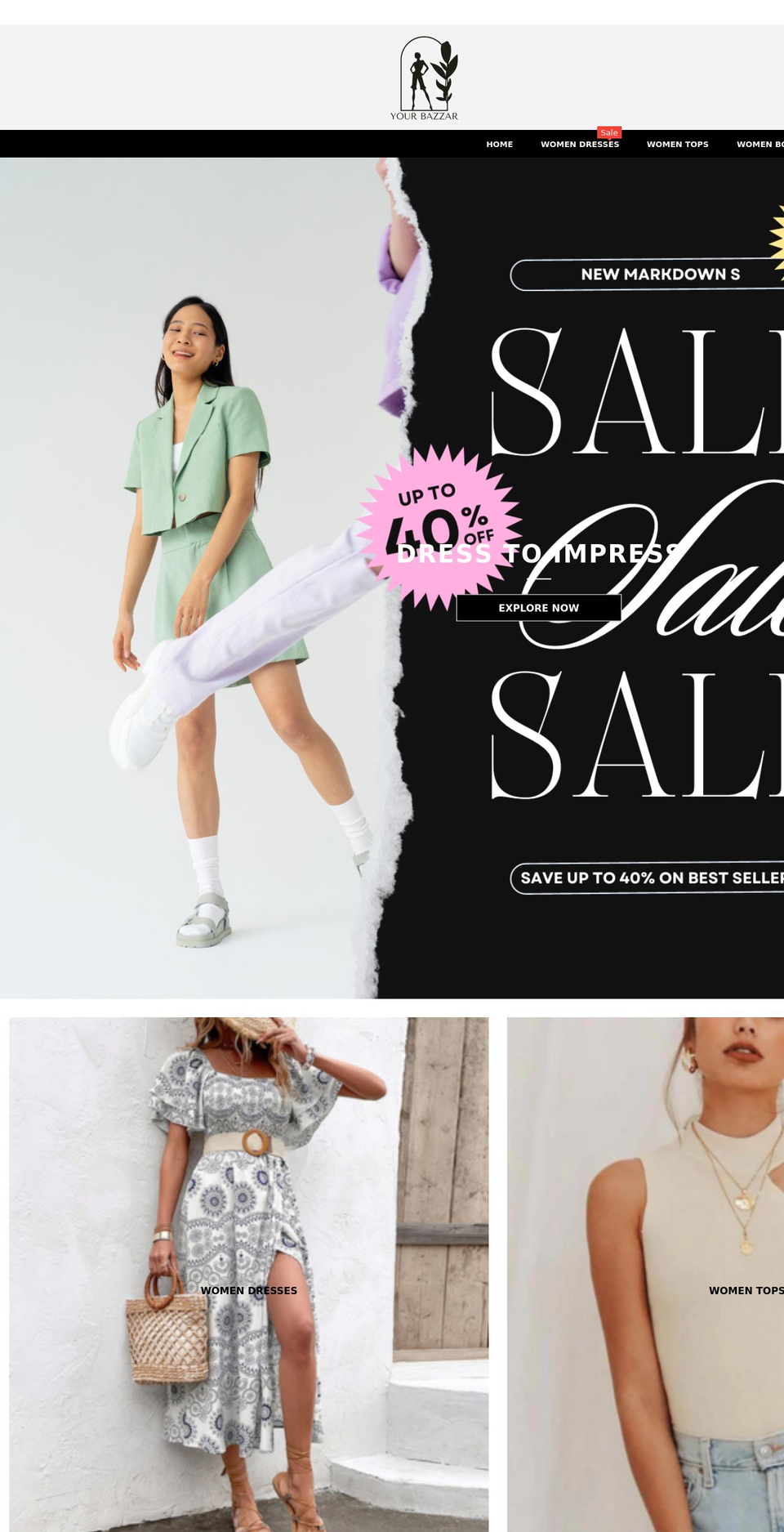 yourbazzar.com shopify website screenshot