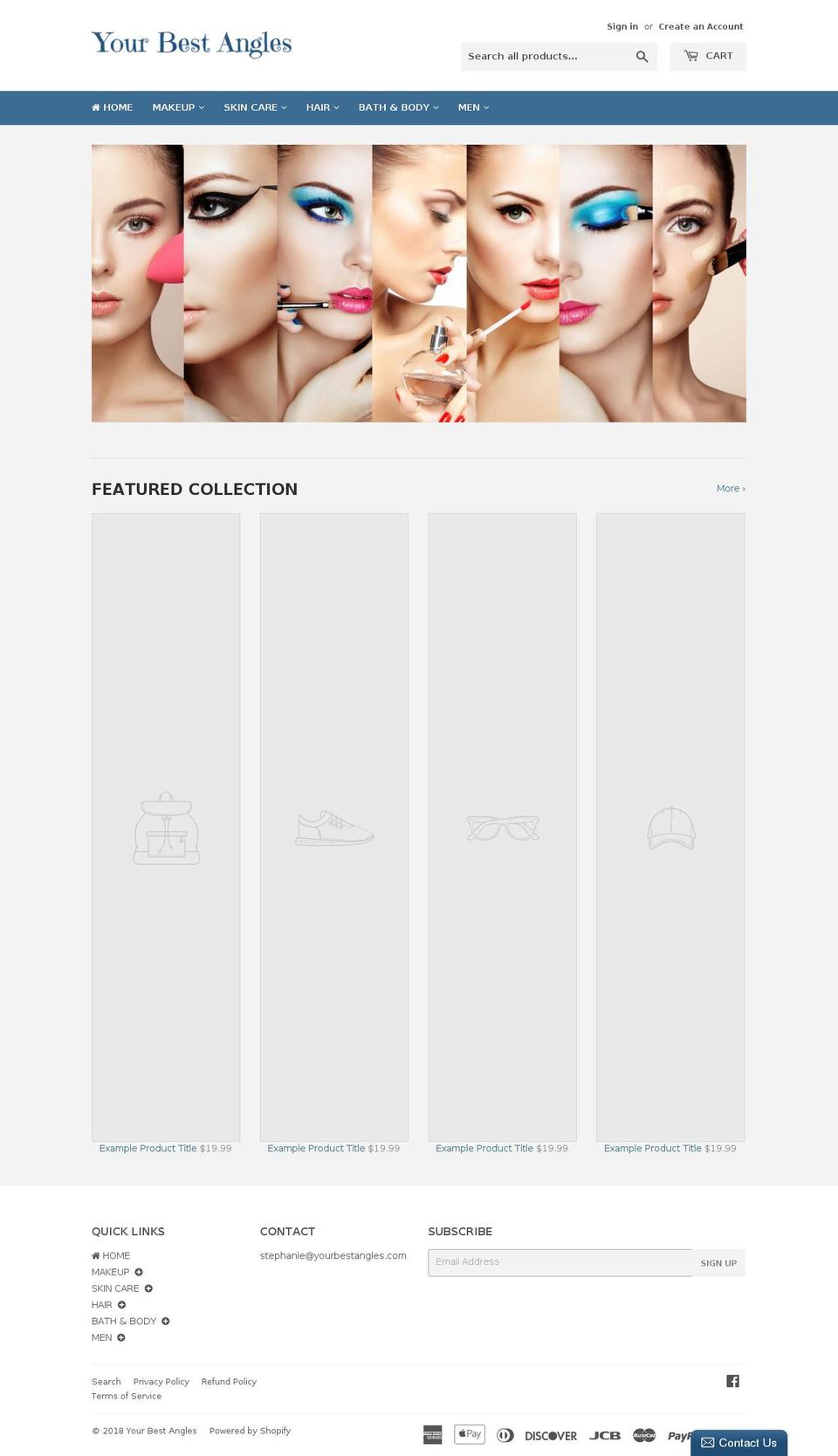 yourbestangles.com — Shopify storefront screenshot