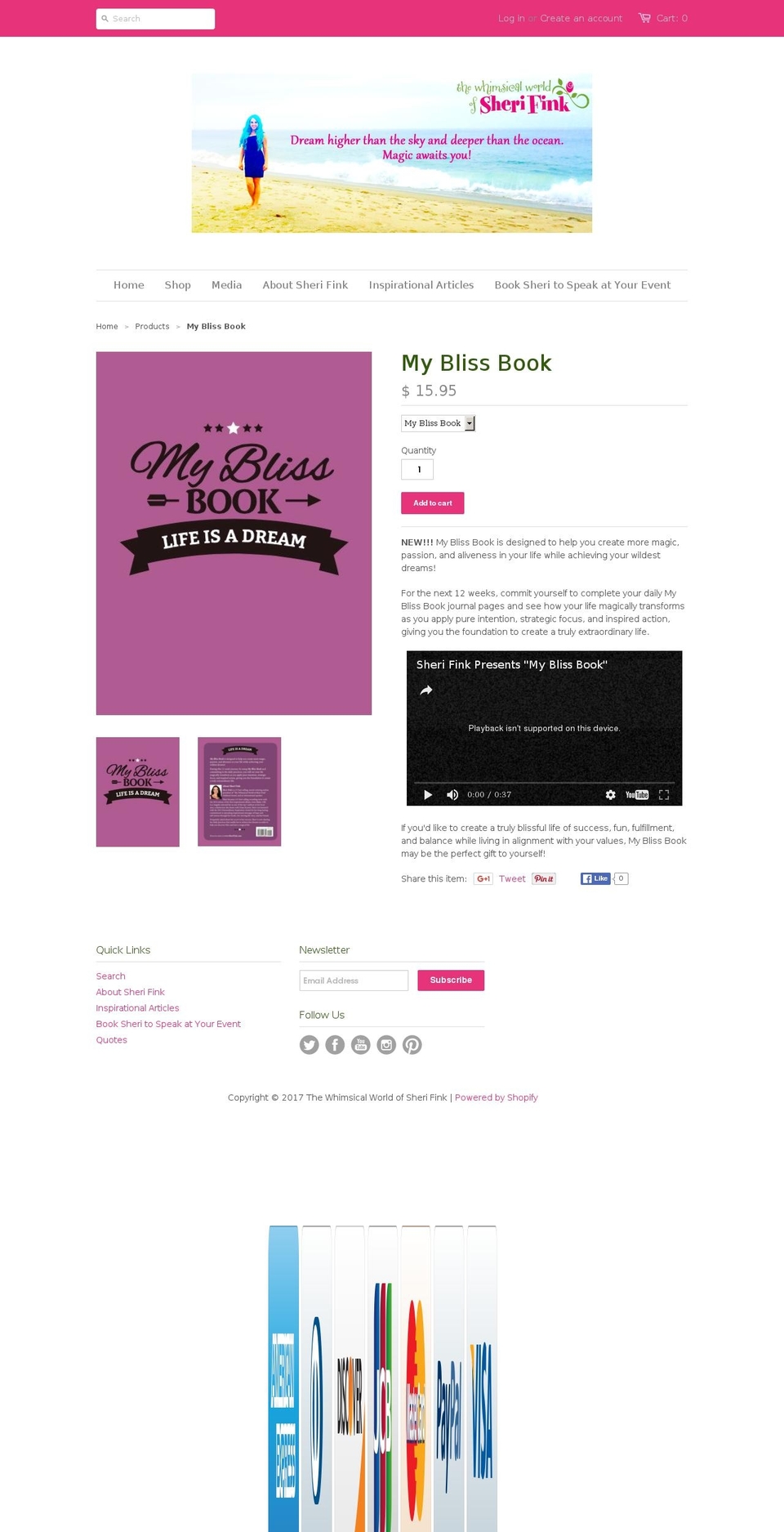 yourblissbook.com shopify website screenshot