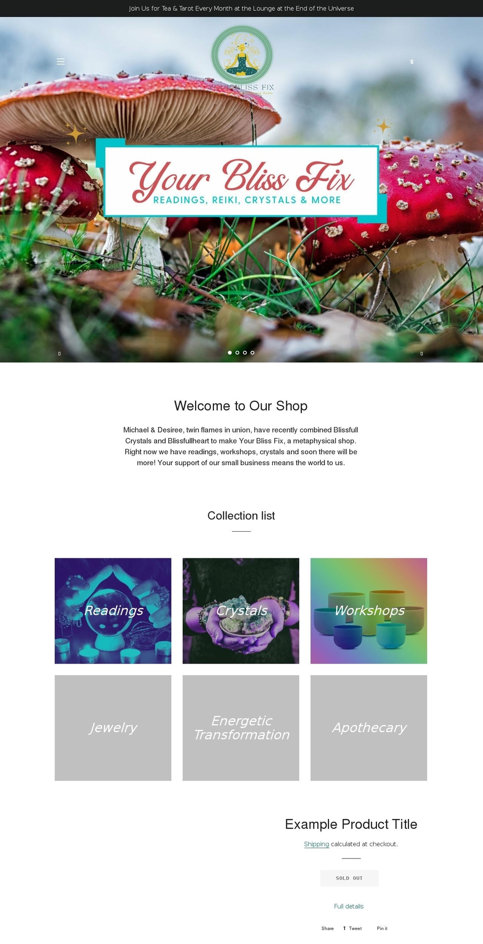 yourblissfix.com shopify website screenshot