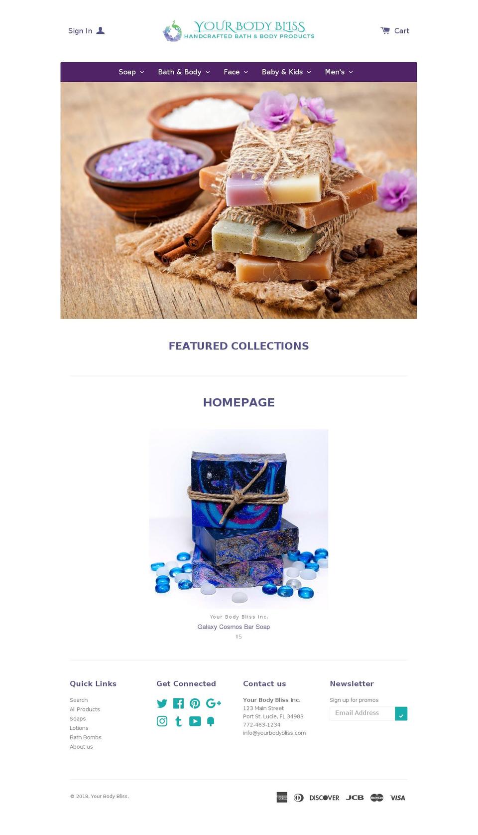 yourbodybliss.com shopify website screenshot