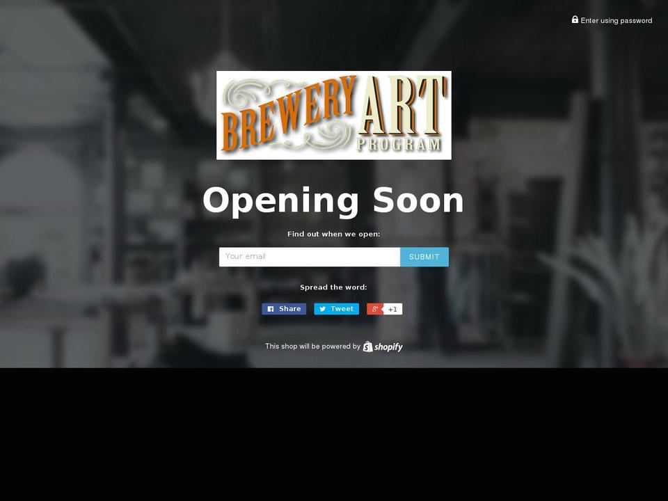 yourbrewart.com shopify website screenshot