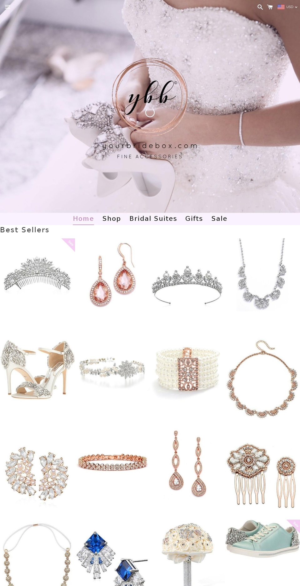 yourbridebox.com shopify website screenshot
