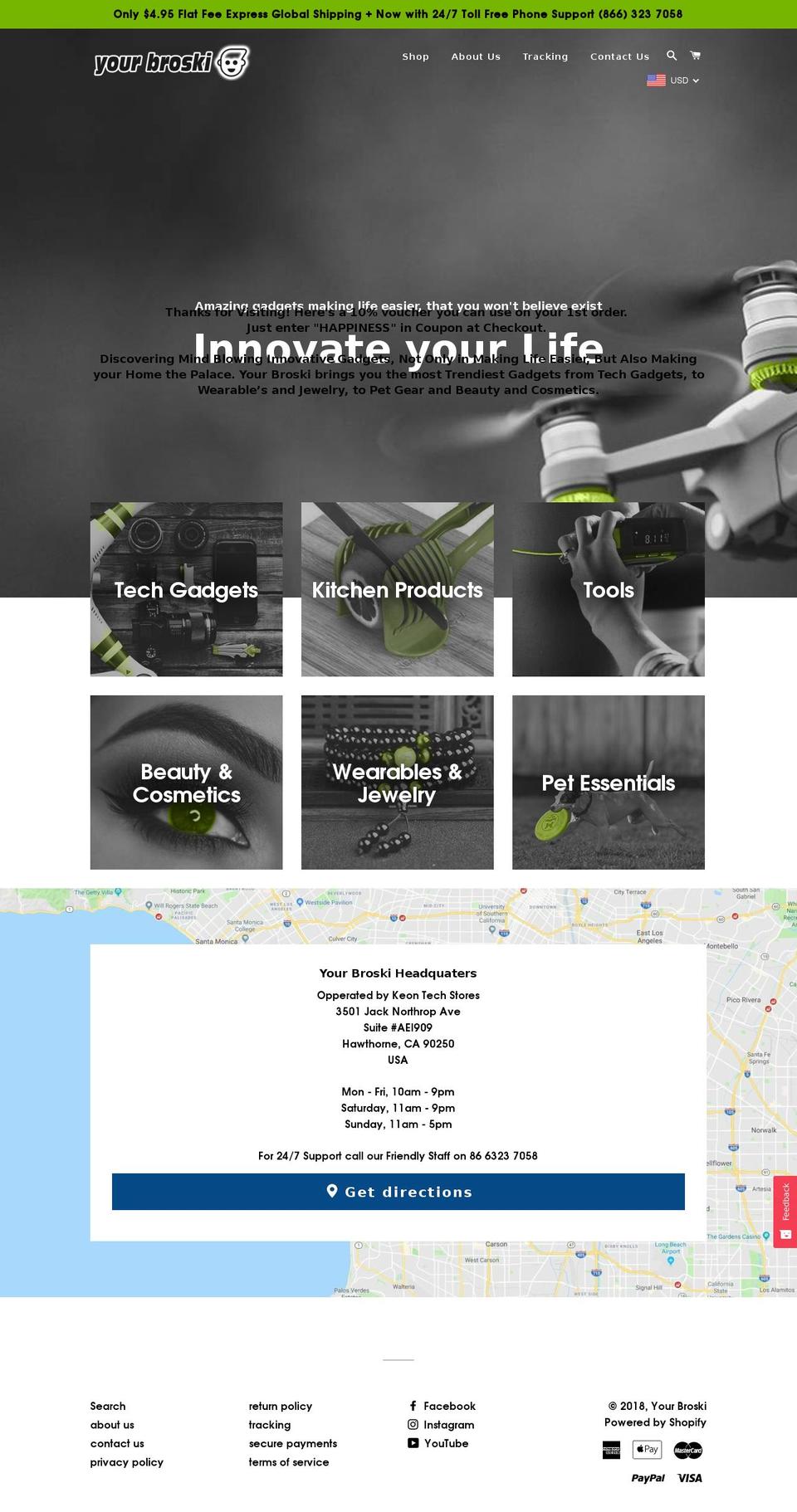 yourbroski.com shopify website screenshot
