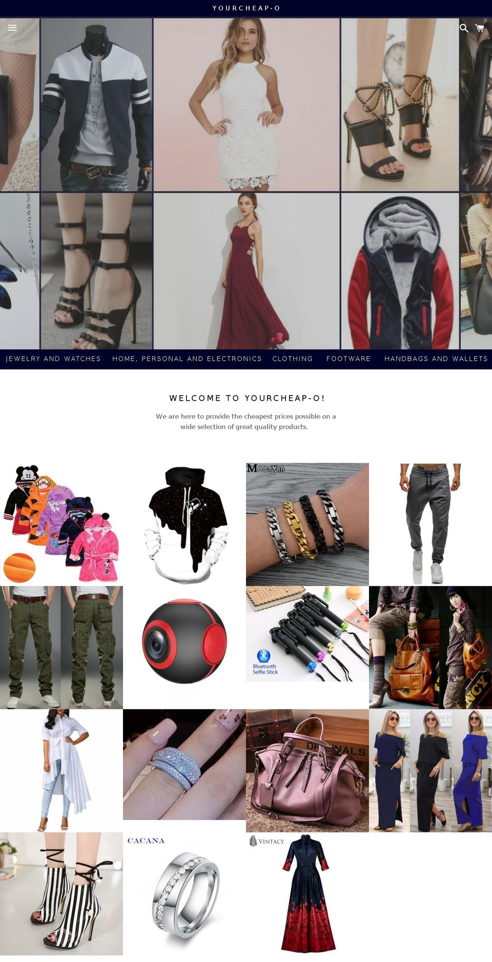 yourcheap-o.com — Shopify storefront screenshot
