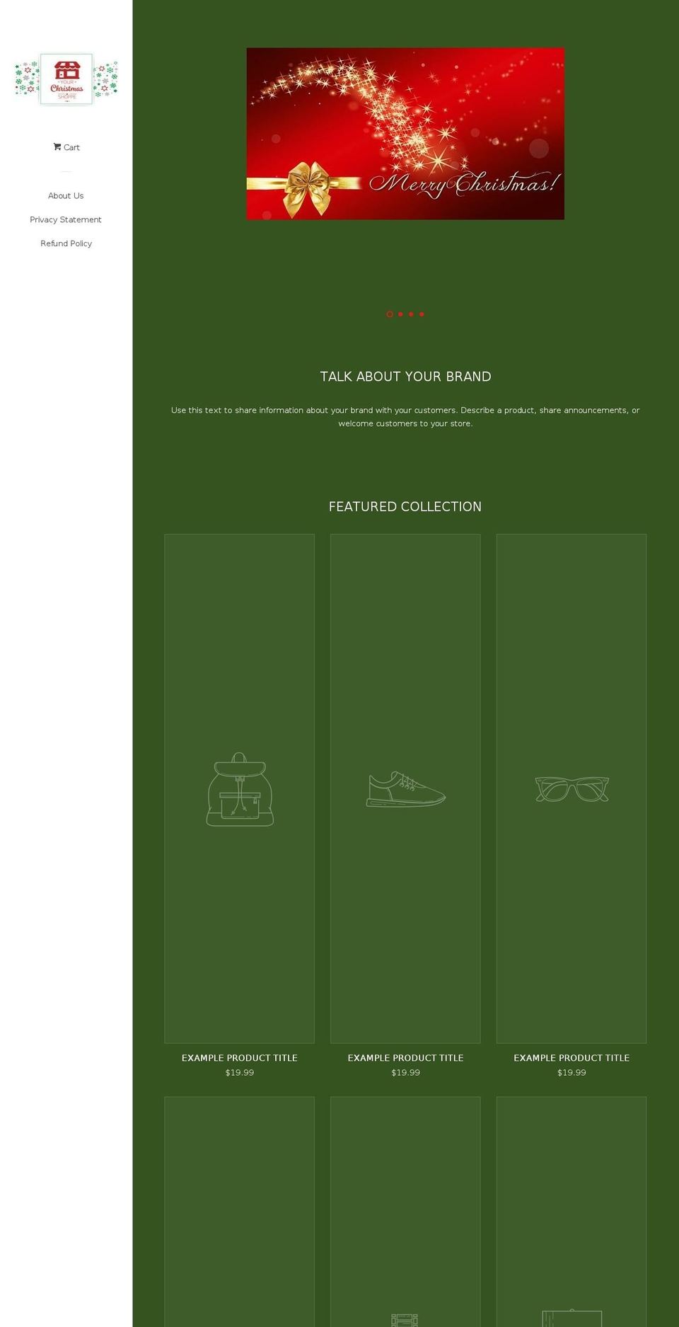 yourchristmasshoppe.com shopify website screenshot