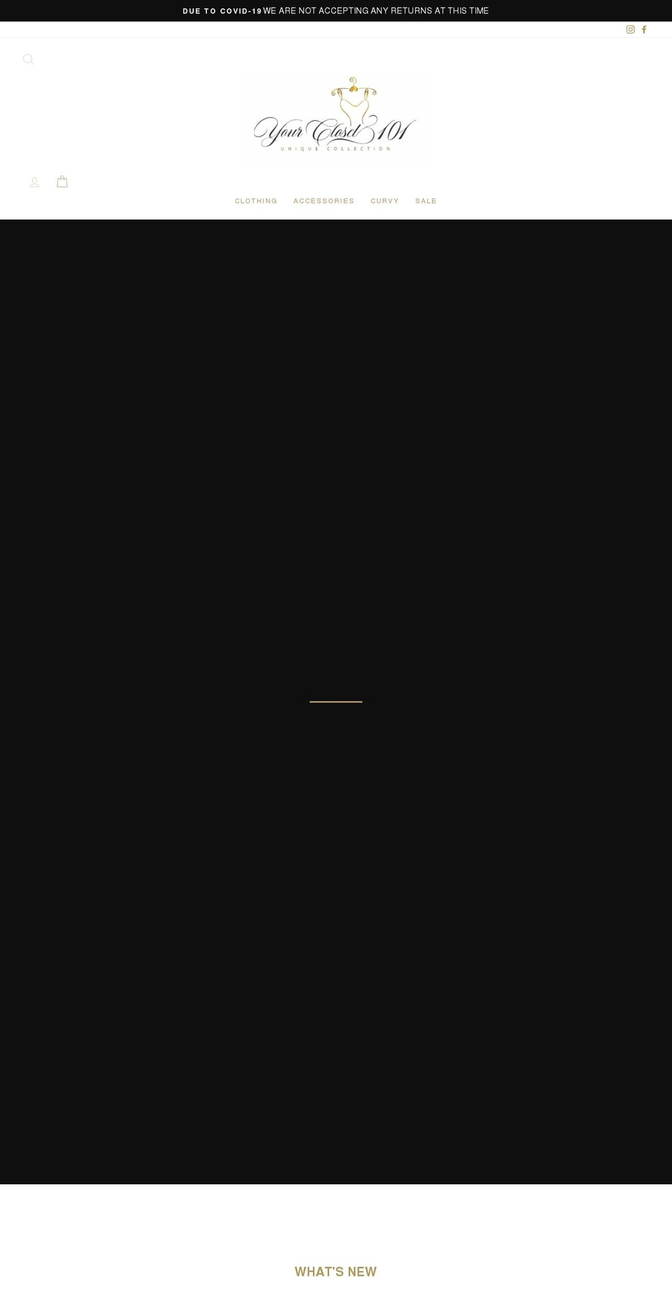 yourcloset101.com shopify website screenshot