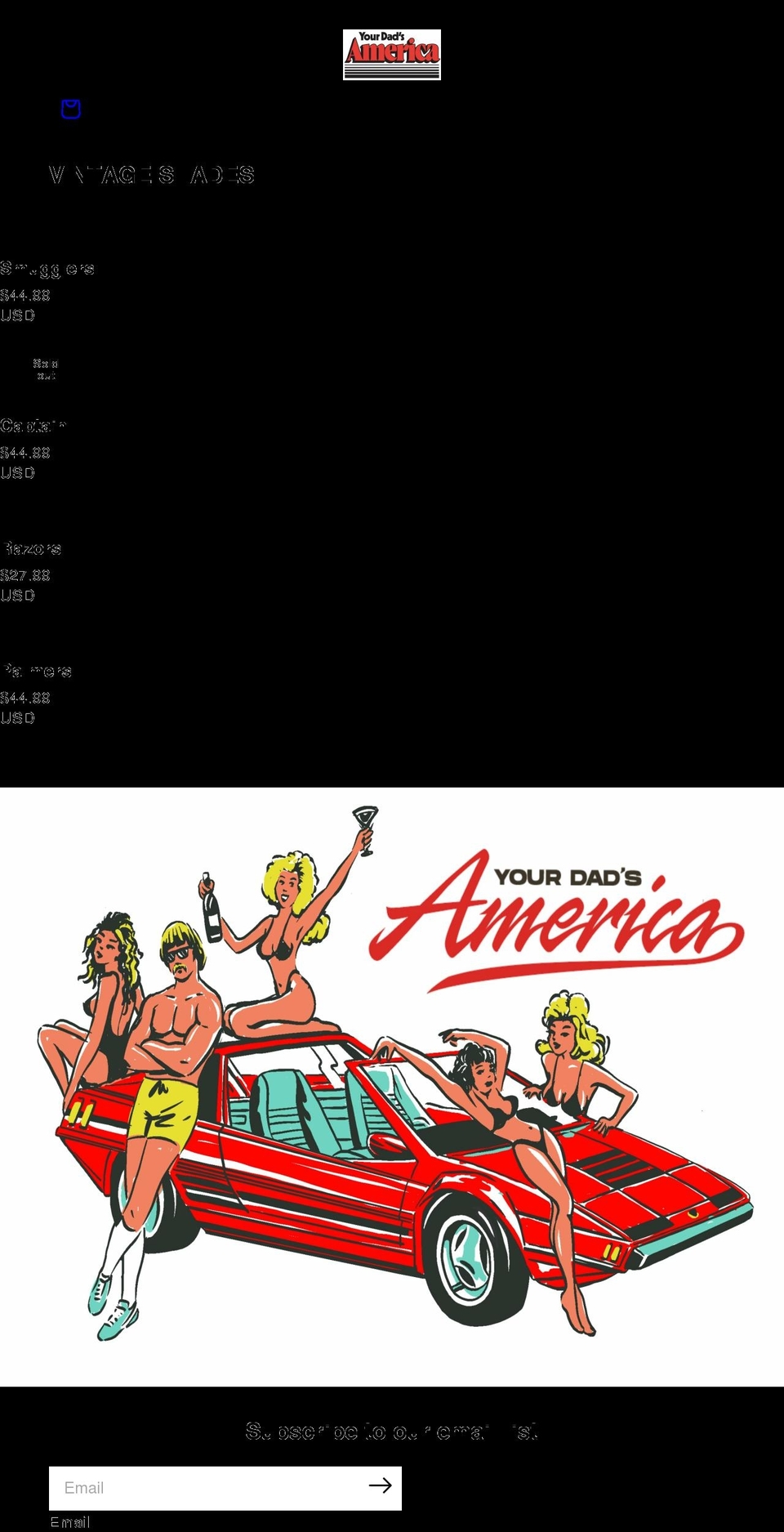 yourdadsamerica.com shopify website screenshot
