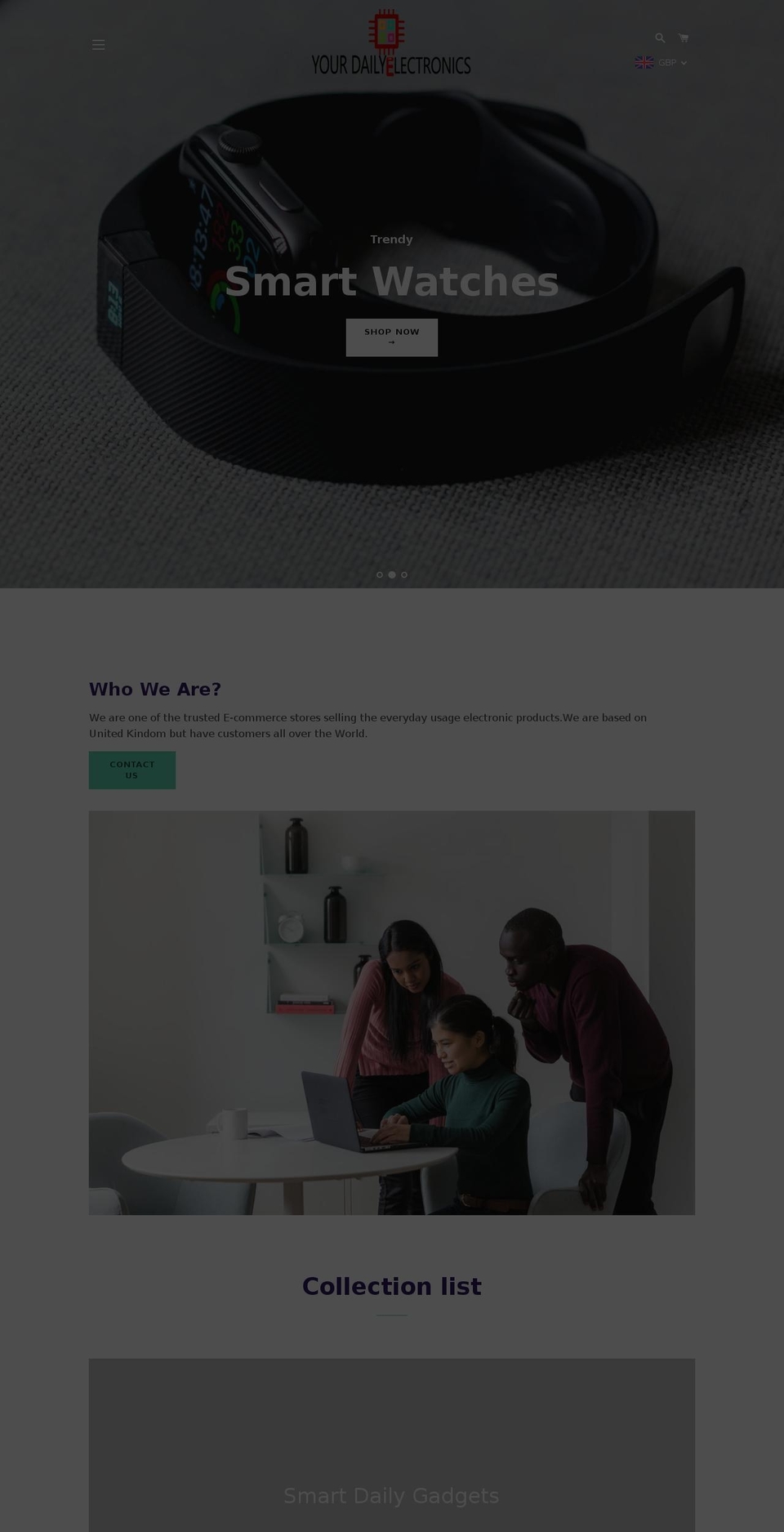 yourdailyelectronics.com — Shopify storefront screenshot