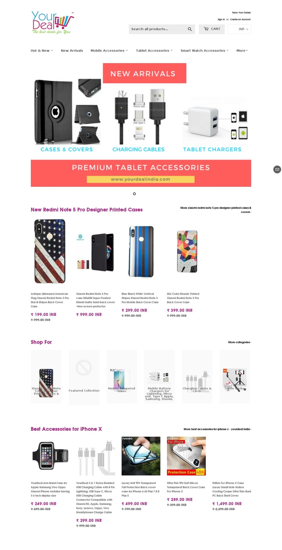 yourdealindia.com shopify website screenshot