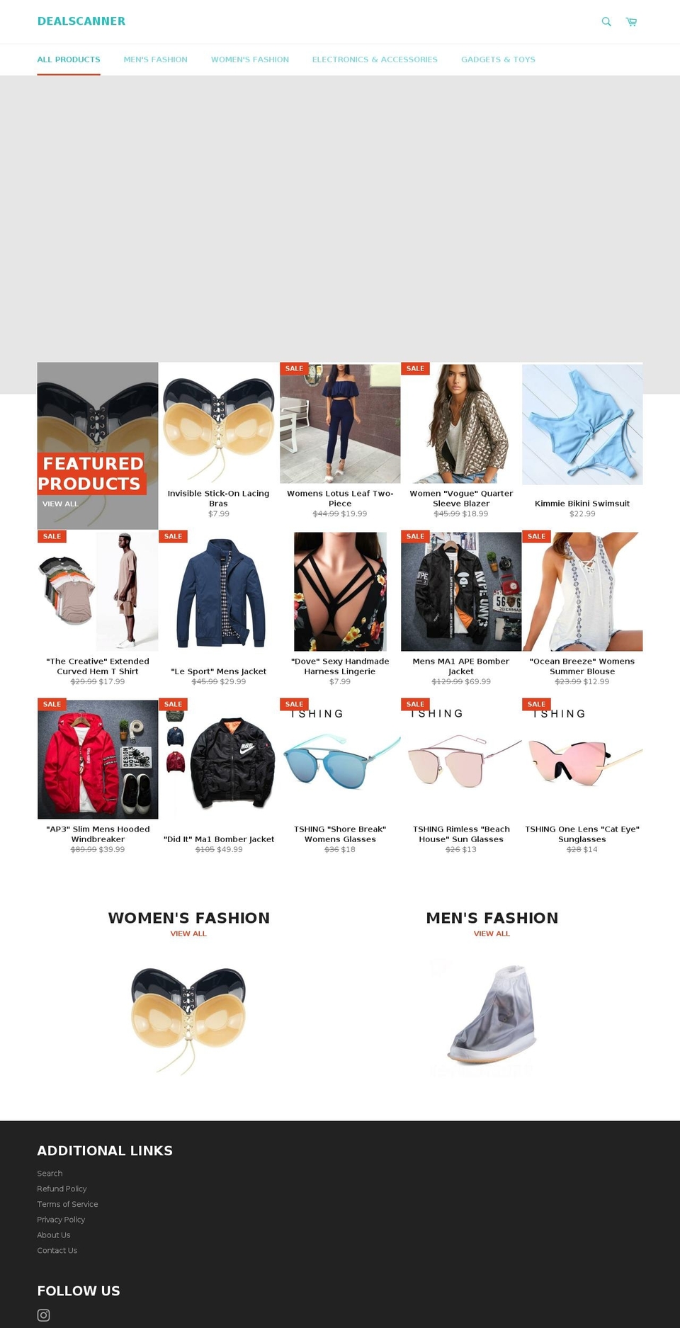 yourdealscanner.com — Shopify storefront screenshot