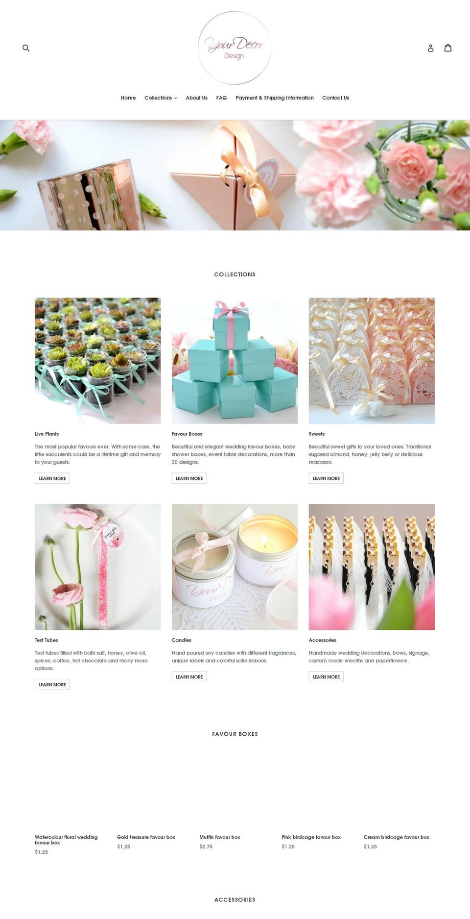 yourdecordesign.com — Shopify storefront screenshot