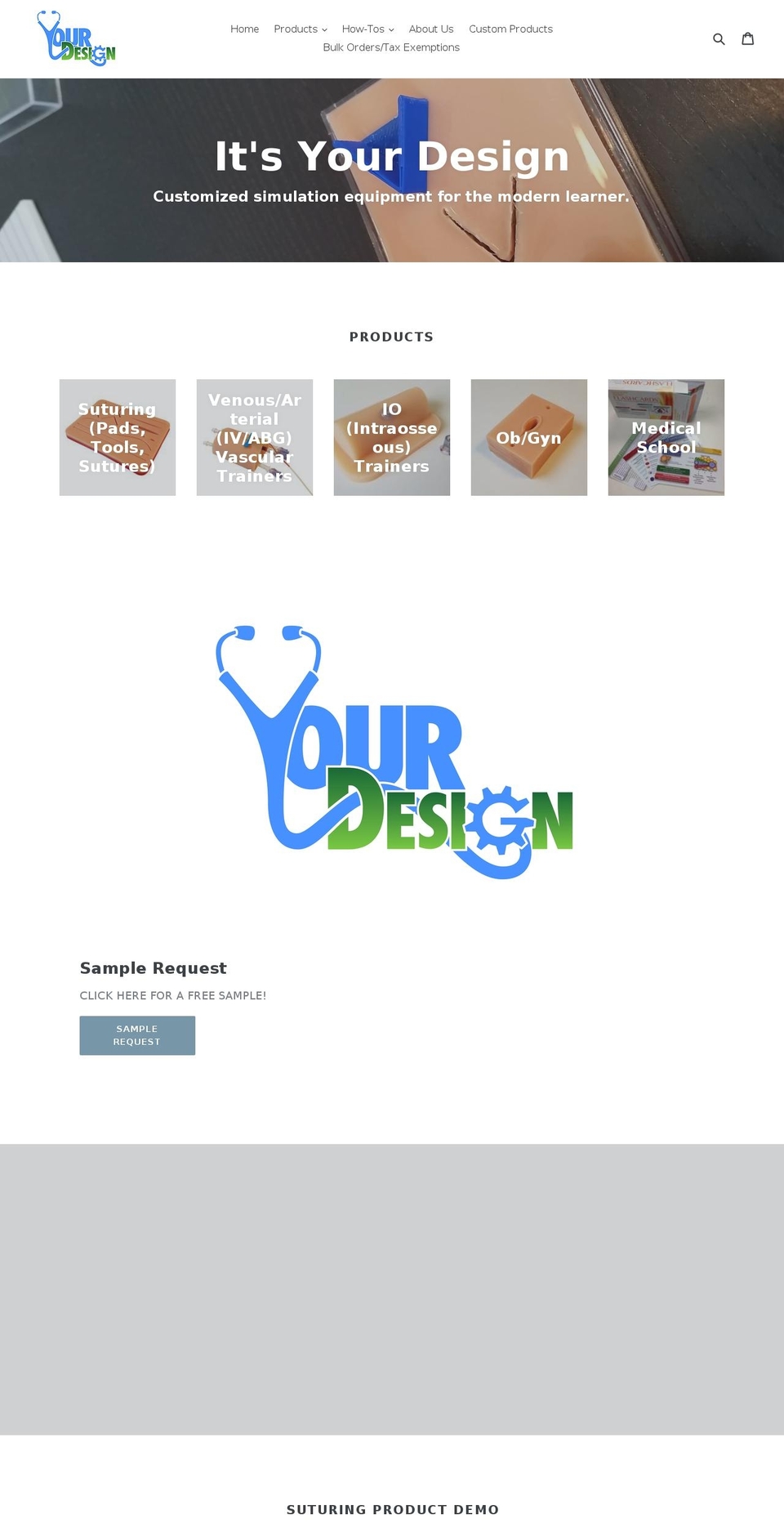 yourdesignmedical.com shopify website screenshot