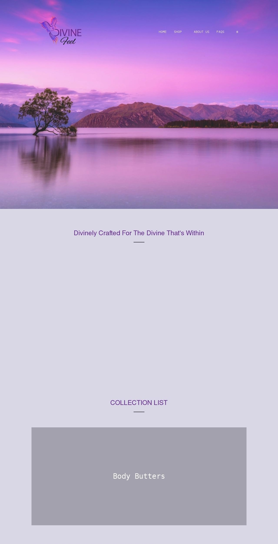 yourdivinefeel.com shopify website screenshot