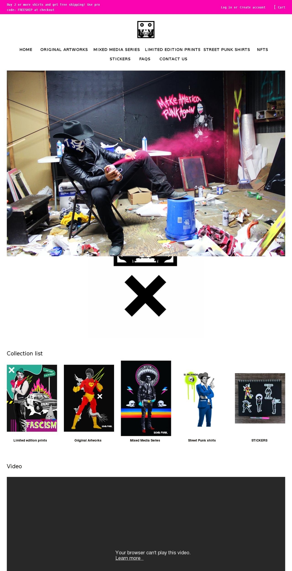 yourealreadydead.com shopify website screenshot