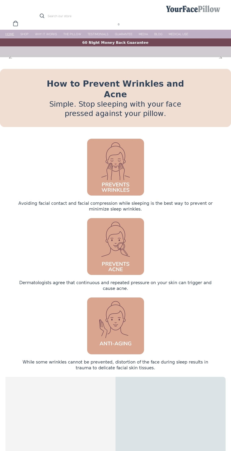 yourfacepillow.com shopify website screenshot