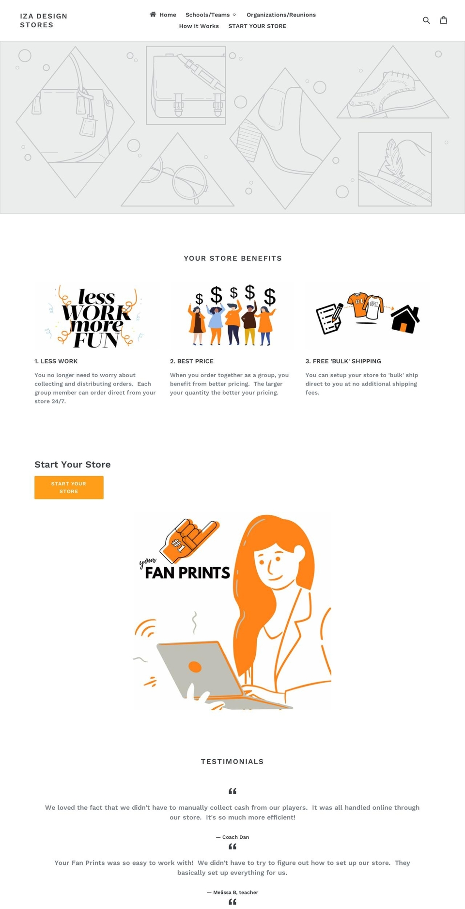 yourfanprints.com shopify website screenshot