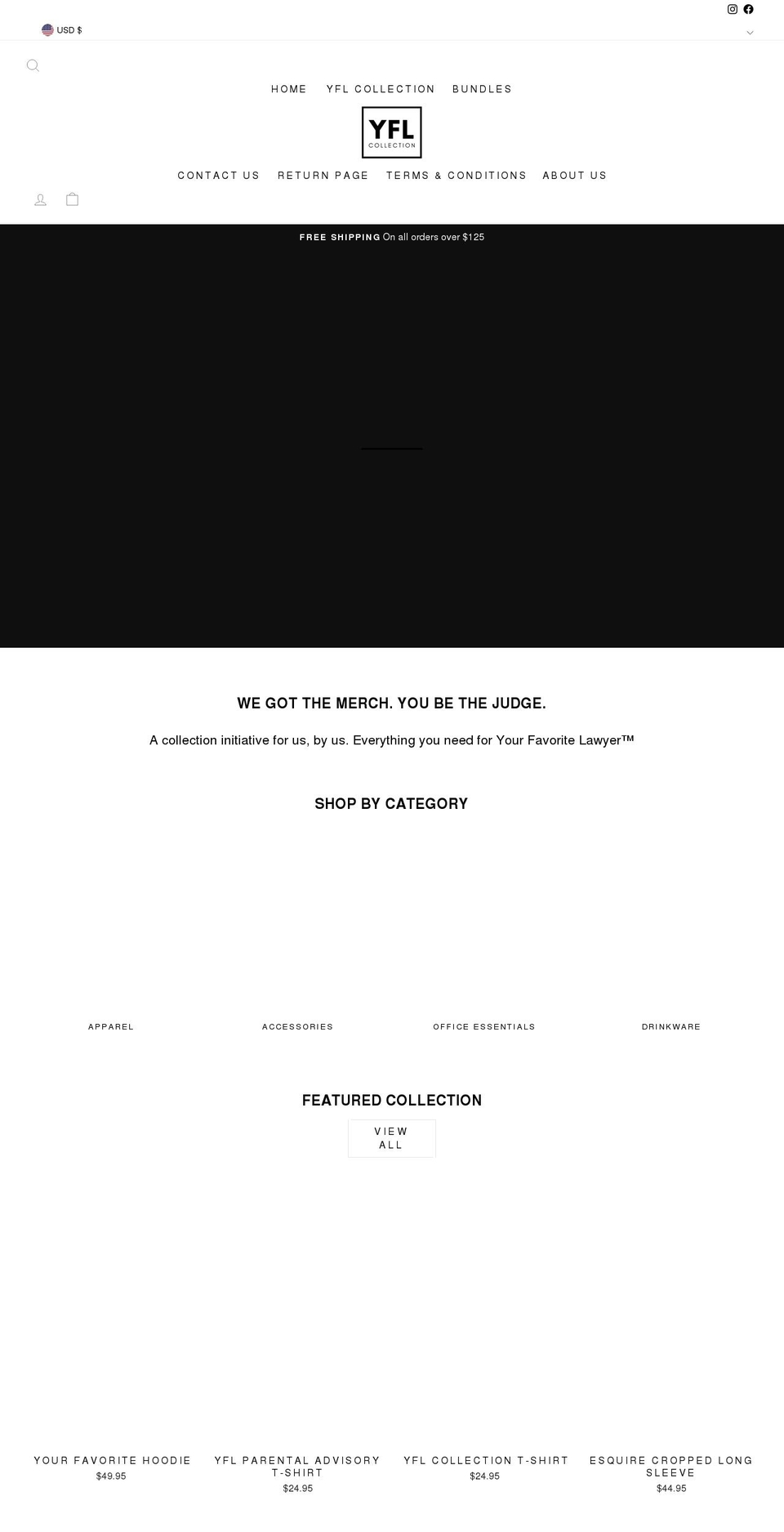 yourfavoritelawyer.com shopify website screenshot