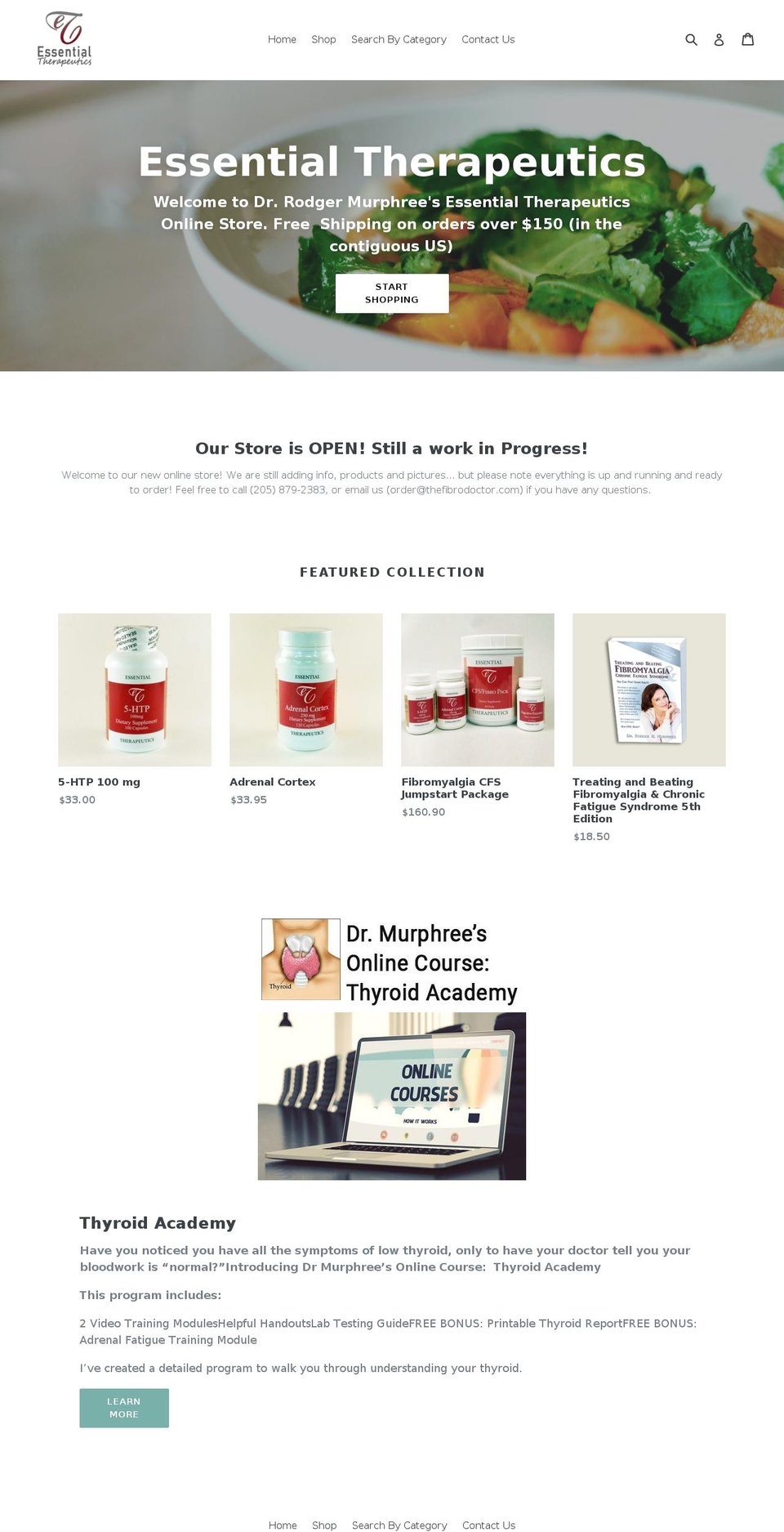yourfibrostore.com shopify website screenshot