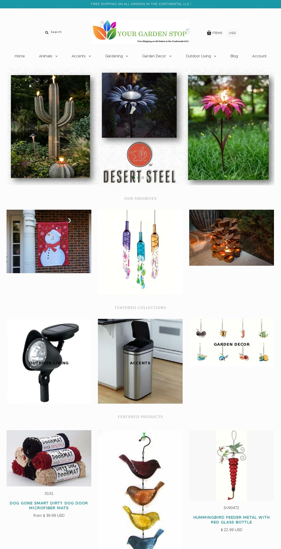 yourgardenstop.com shopify website screenshot