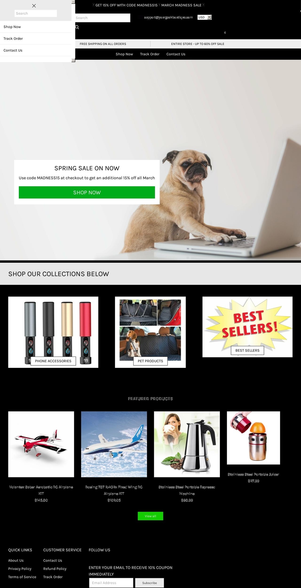 Kibo code v Shopify theme site example yourgeekboutique.com