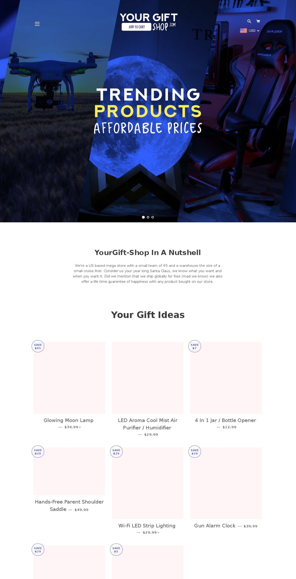 yourgift-shop.com shopify website screenshot