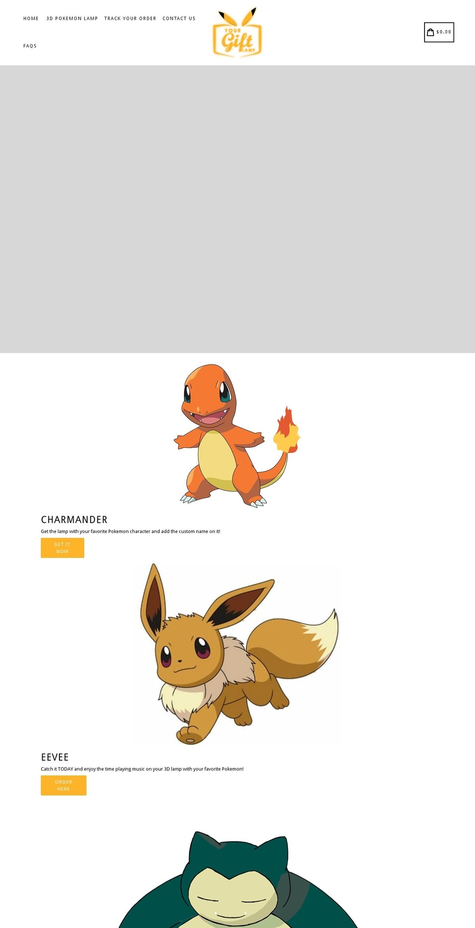 yourgiftlamp.com shopify website screenshot