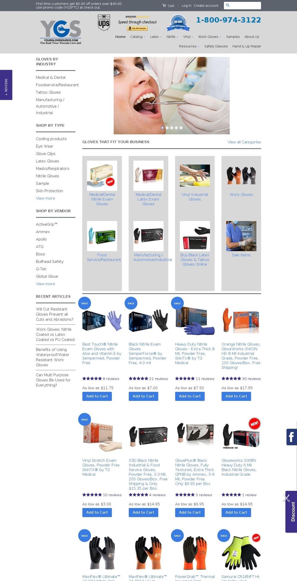 yourglovesource.com shopify website screenshot