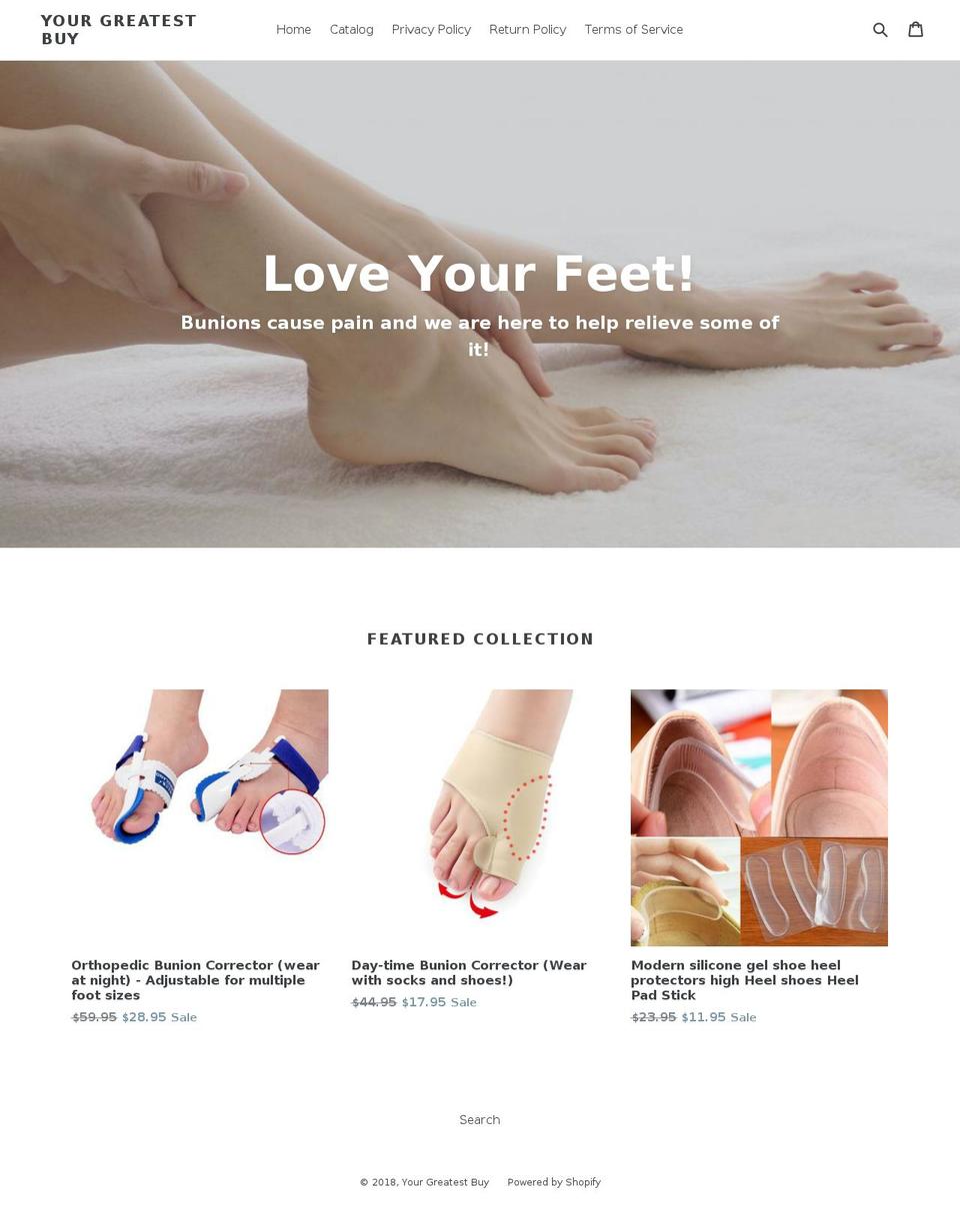 yourgreatestbuy.com — Shopify storefront screenshot