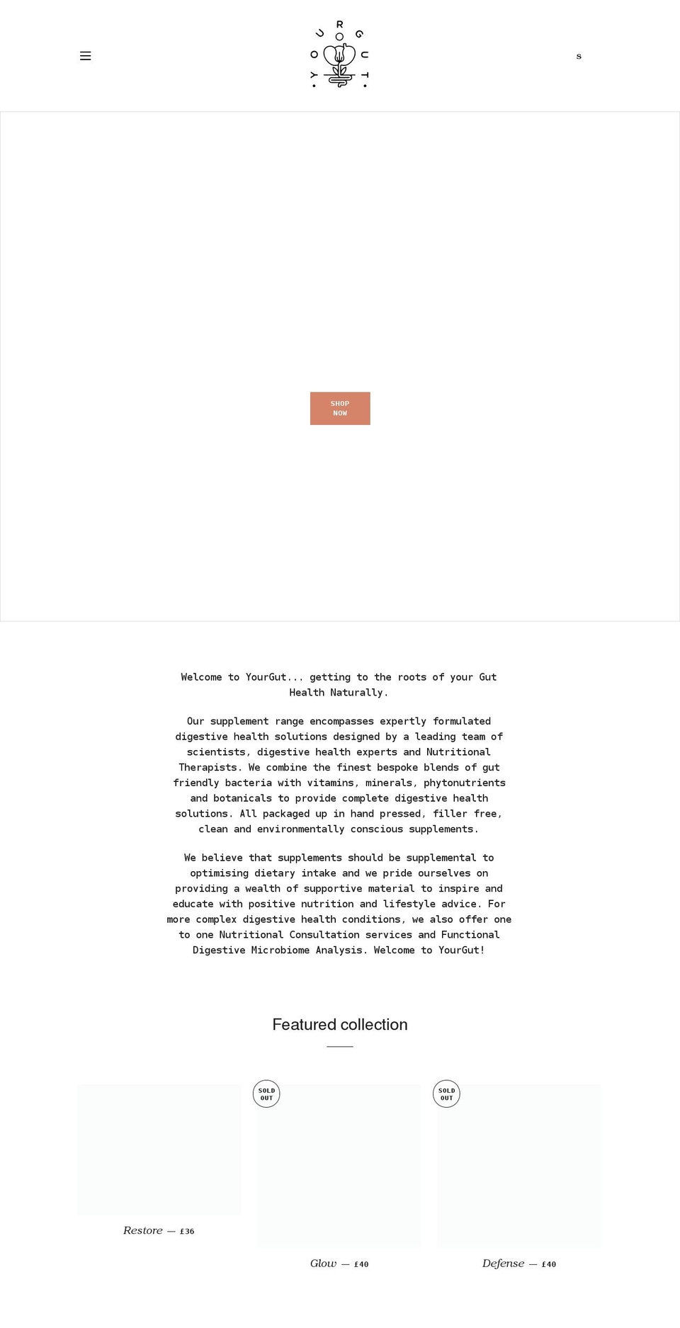 yourgut.com shopify website screenshot