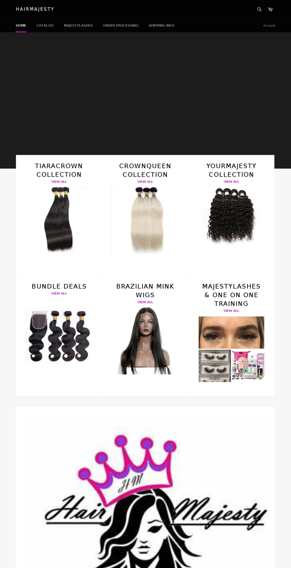 yourhairmajesty.com — Shopify storefront screenshot