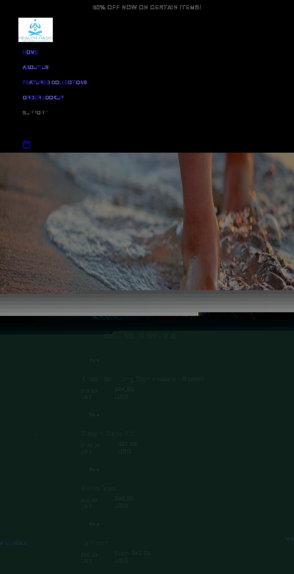 yourhealthoasis.com shopify website screenshot