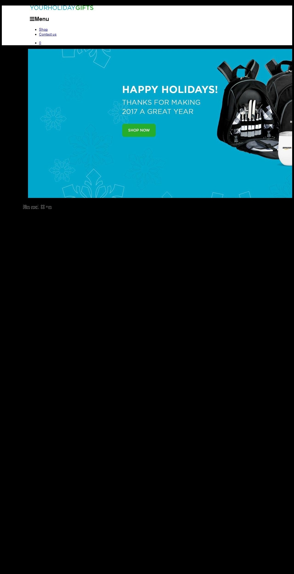 yourholidaygifts.com shopify website screenshot