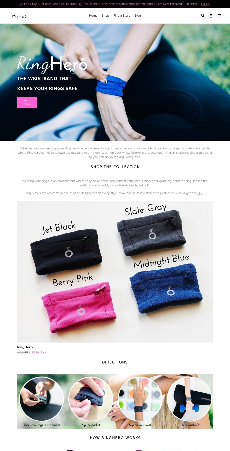 youringhero.com shopify website screenshot