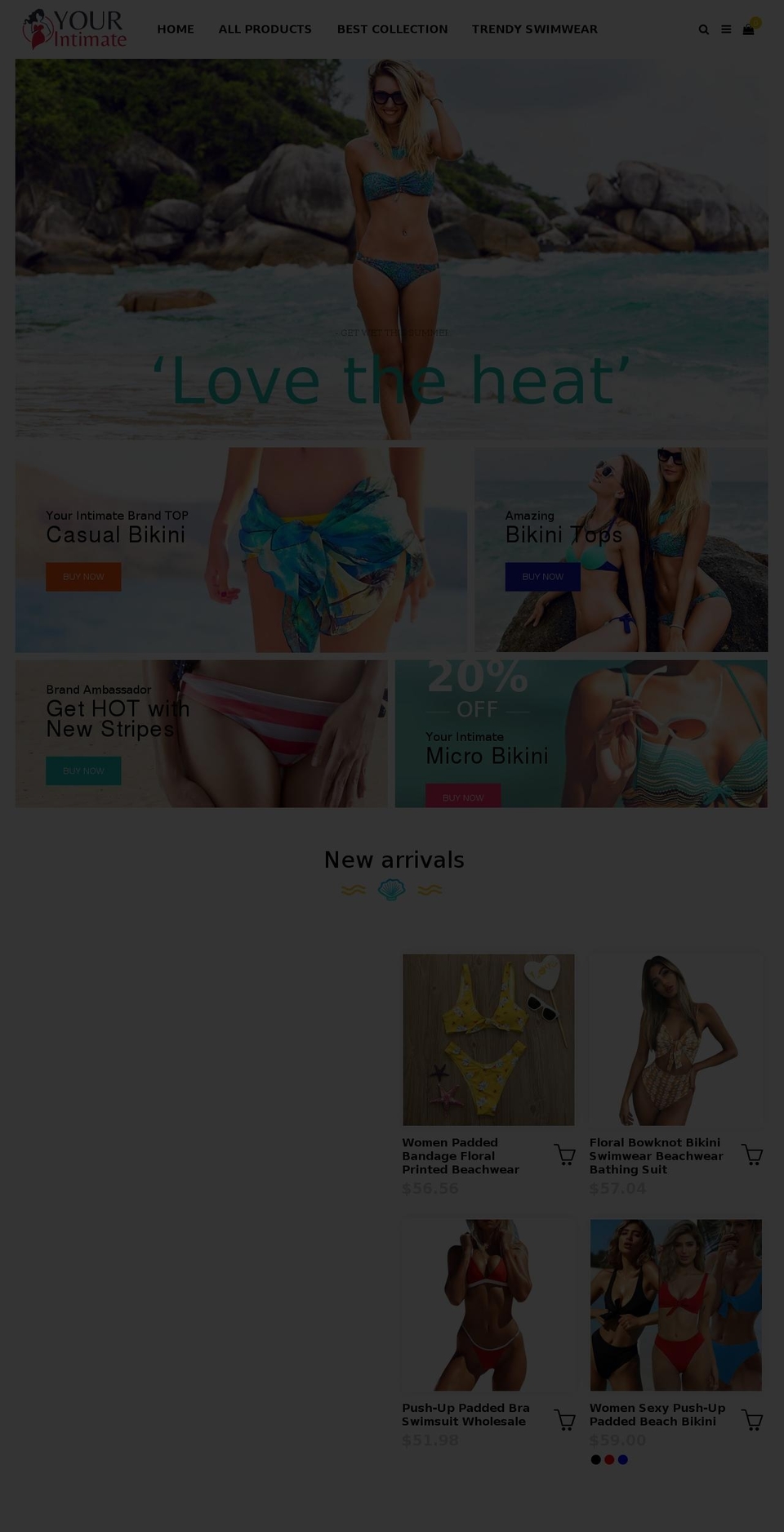 yourintimate.com — Shopify storefront screenshot