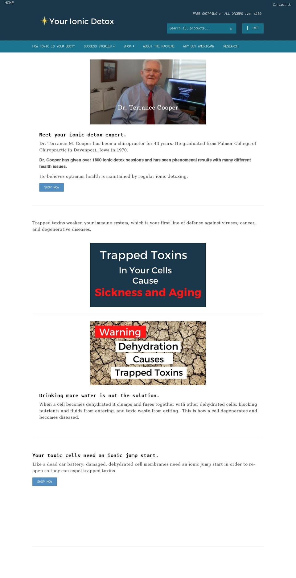 yourionicdetox.com shopify website screenshot