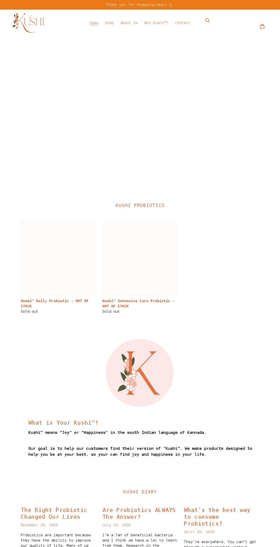 yourkushi.com shopify website screenshot