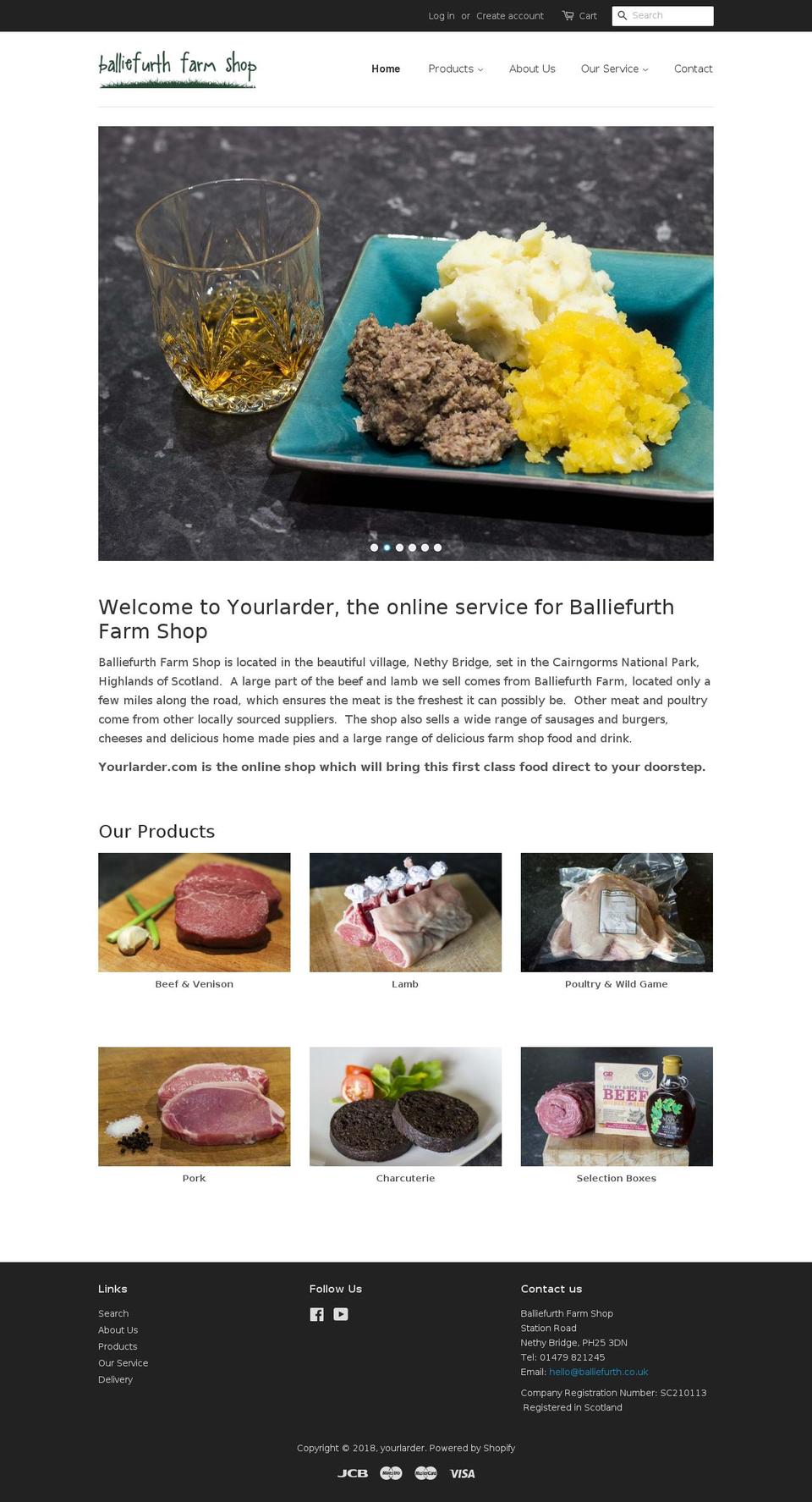 yourlarder.com — Shopify storefront screenshot