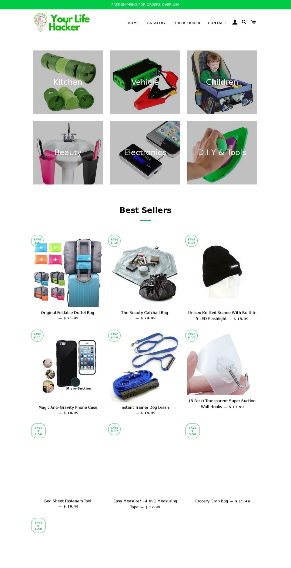 yourlifehacker.com — Shopify storefront screenshot