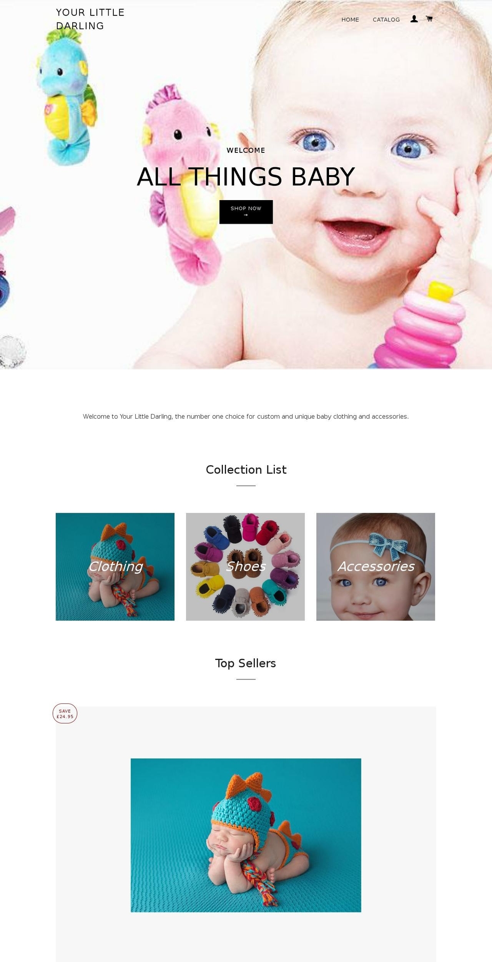 yourlittledarling.com — Shopify storefront screenshot