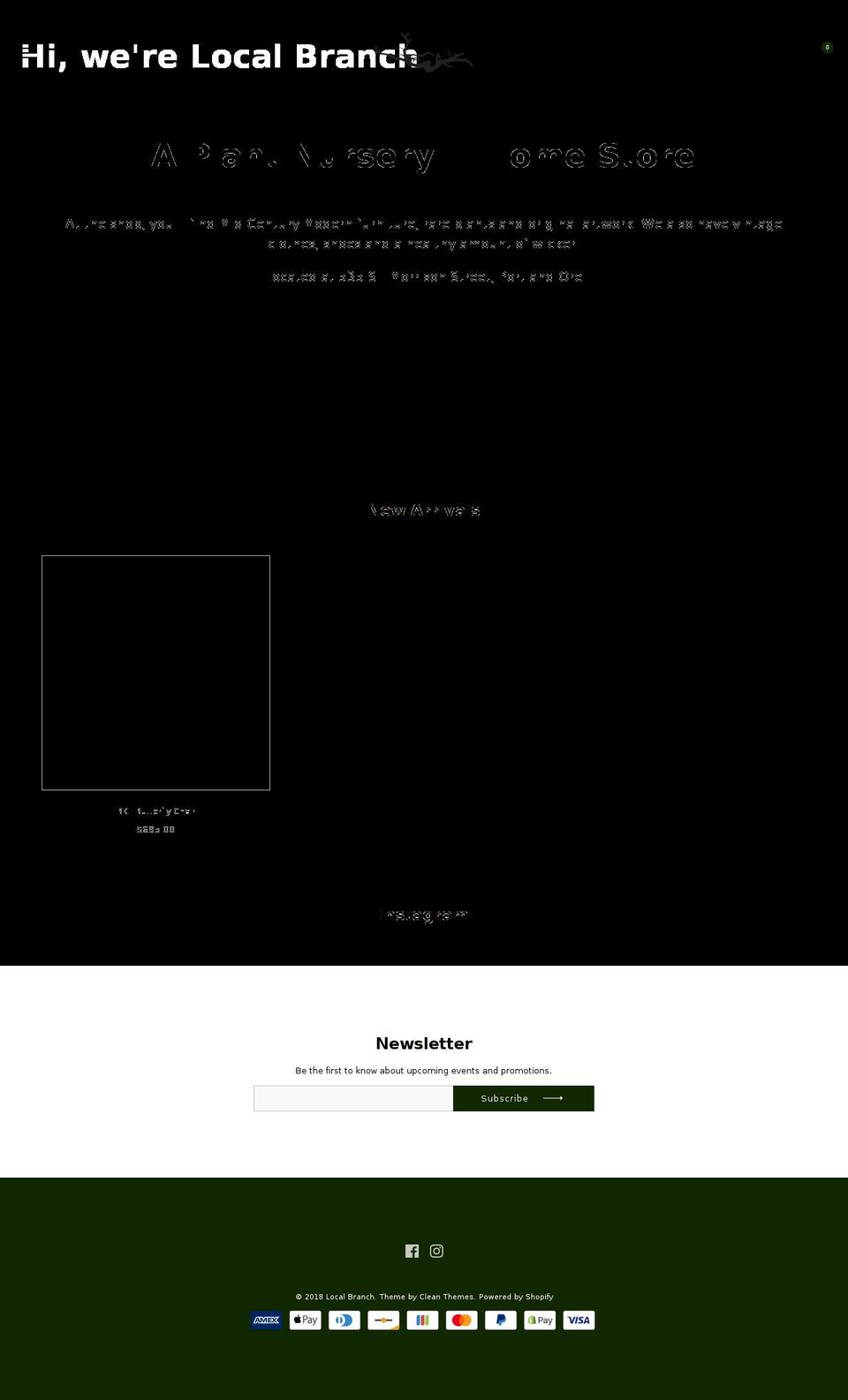 yourlocalbranch.com — Shopify storefront screenshot