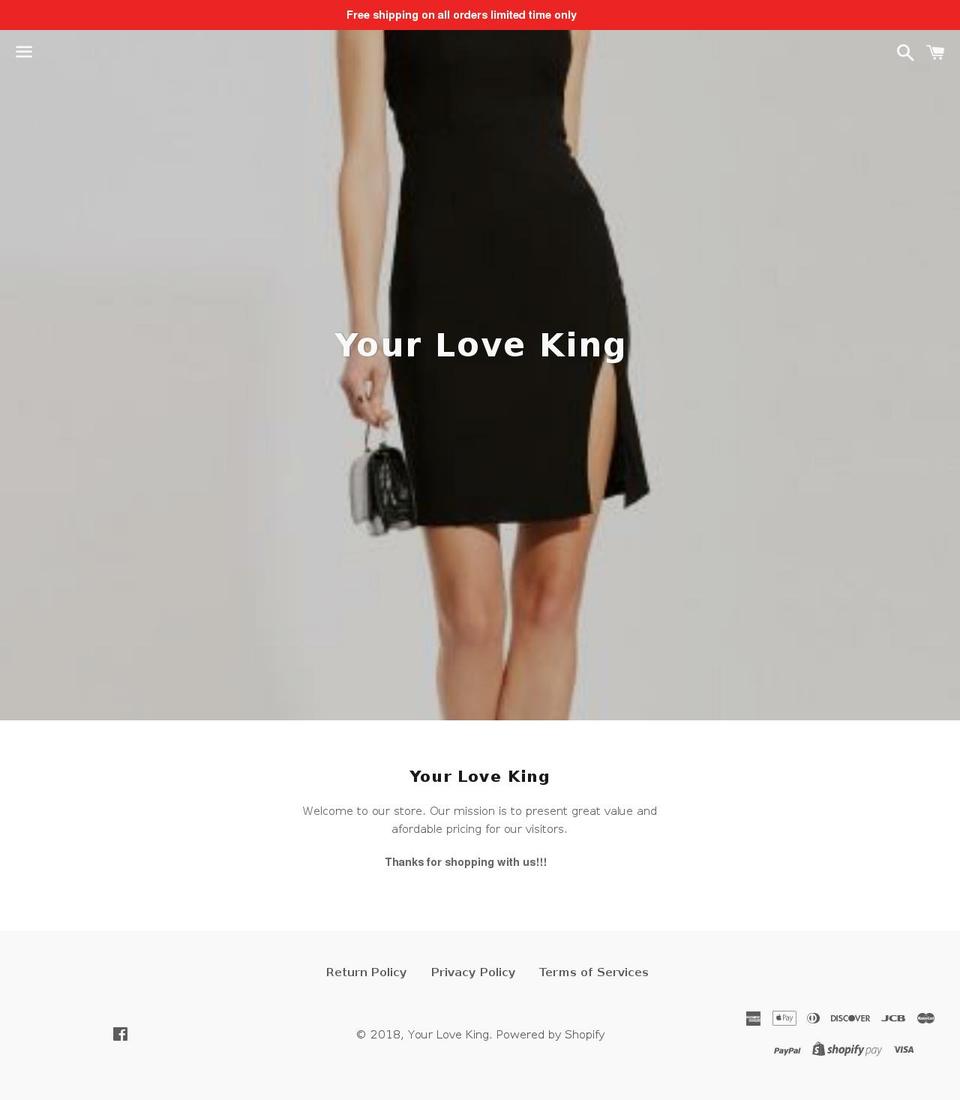 yourloveking.com — Shopify storefront screenshot