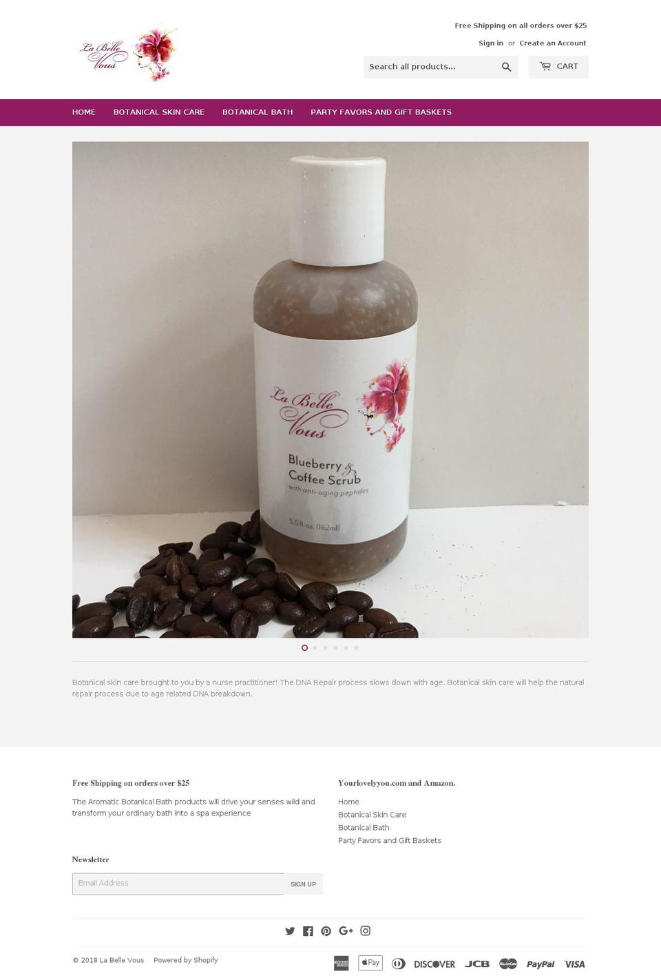 yourlovelyyou.com — Shopify storefront screenshot
