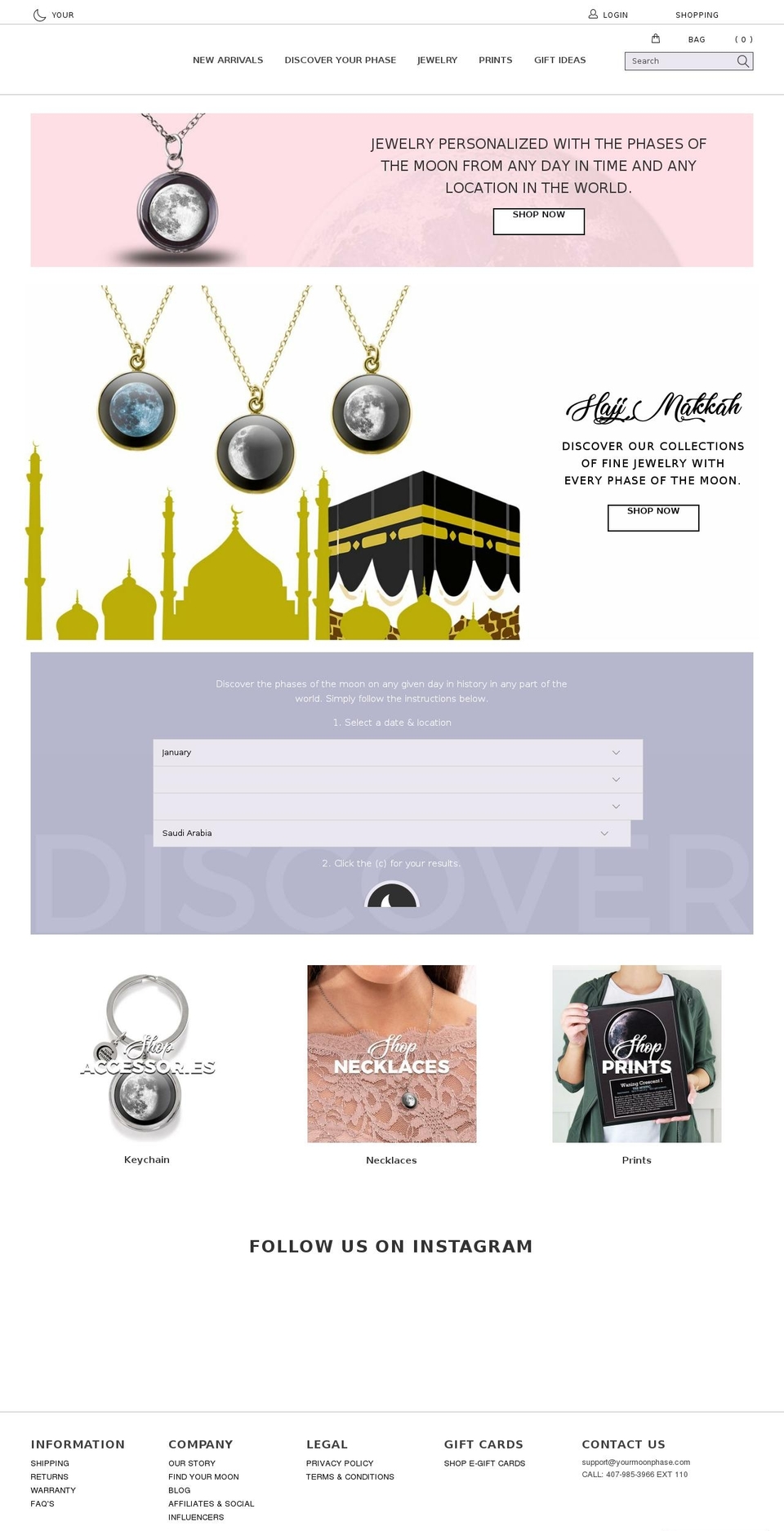 yourmoonphase.myshopify.com shopify website screenshot