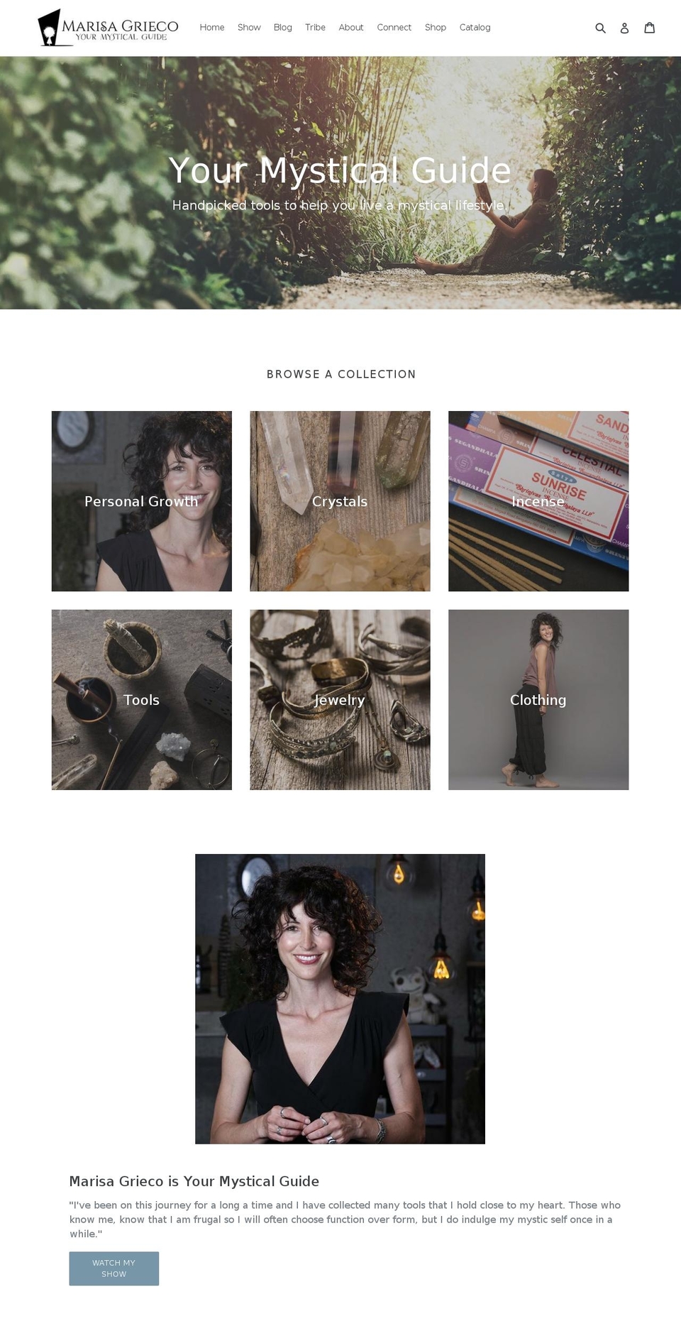 yourmysticalguide.com — Shopify storefront screenshot