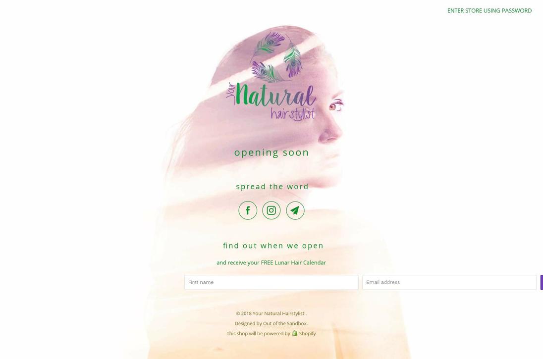 yournaturalhairstylist.com — Shopify storefront screenshot